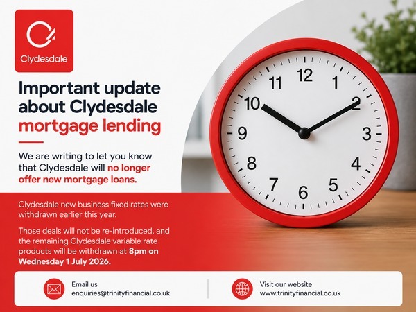 Clydesdale Bank withdraws from the mortgage market and stop lending