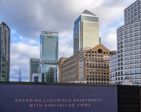 Mortgage lenders remove floor limit for high rise flats in London and Canary Wharf